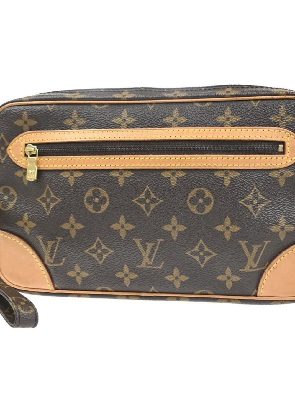 LOUIS VUITTON Marly Dragonne GM Clutch Hand Bag Monogram Brown M51825 33MA520